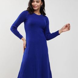 FableStreet Round Neck Jumper Knee Length Dress-image-54