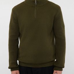 Trendyol Men Self Design Round Neck Sweatshirts-image-42