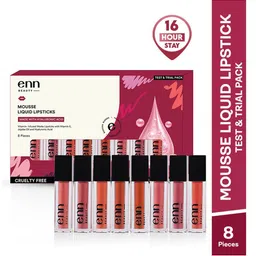 ENN Set Of 8 Mousse Liquid Lipstick-Daisy-Tulip-Dahlia-Buttercup-Iris-Zinnia-Lotus-Rose-3