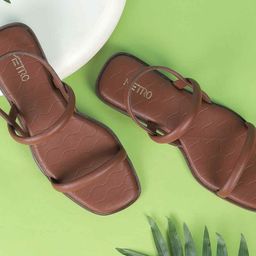 Metro Women Open Toe Flats-41