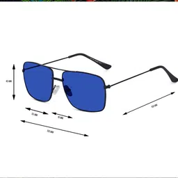 Peter Jones Eyewear Unisex Square Sunglasses with Polarised and UV Protected Lens image 2