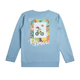 CAVIO Boys Self Design Cotton Round Neck Long Sleeves Sweatshirt-32