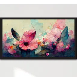 DEKORSTATION Multicoloured 1 Piece Canvas Floral Wall Painting-picture-12