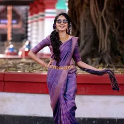 Visit Wear Woven Design Zari Pure Silk Banarasi Saree-image-96