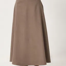 Happiness istanbul Women A-Line Flared Maxi Skirt-86