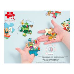 Chalk and Chuckles Caring Cats Jigsaw Puzzle Multicolor - 100 Pieces image 5