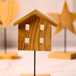 WEAVING HOMES Brown Wooden Figurine Showpieces-image-93