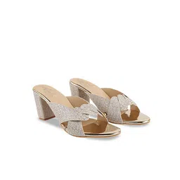 Shoetopia Girls Embellished Party Block Sandals-11
