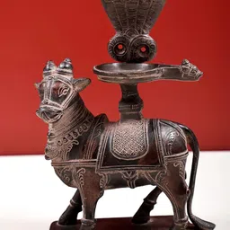 Exotic India Brown Abhisheka On Nandi Showpiece-image-96