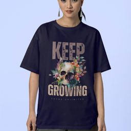 Reifica Women Printed Drop-Shoulder Sleeves Cut Outs T-shirt-image-38