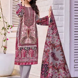 Varanga Women Printed Regular Beads and Stones Kurta with Trousers & With Dupatta-53