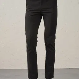 Minus One Men Slim Fit Chinos Trousers-image-61