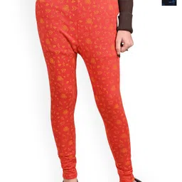 BAESD Girls Pack Of 2 Printed Ankle Length Super Warm Leggings-picture-0