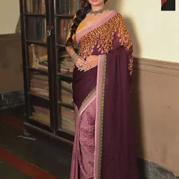 Anouk Rustic Floral Poly Georgette Saree-72