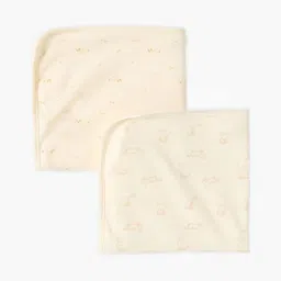 Giggles by Babyshop Beige Set of 2 Geometric Single Bed Blanket-26