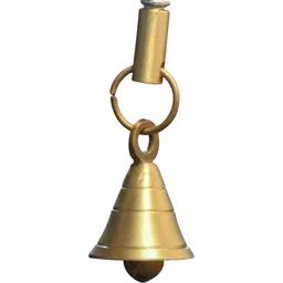 PLUS POINT Yellow Textured Pooja Bell Spiritual Wall Decor-43