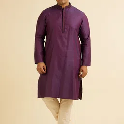Manyavar Men Regular Kurta with Pyjamas-8