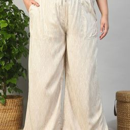 Oxolloxo Women Animal Printed Relaxed Trousers-image-94