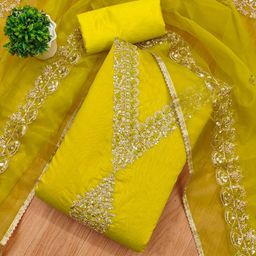 Rangtulika Ethnics Embroidered Unstitched Dress Material-picture-44
