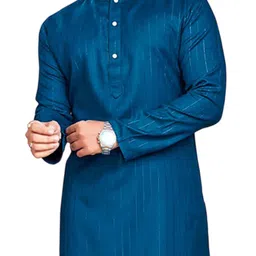 AKSHAT CREATION Men Striped Regular Kurta image 2