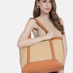 Van Heusen Textured Structured Shoulder Bag image 1