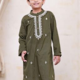 Tura Turi Boys Embroidered Pure Cotton Kurta Sets-image-92