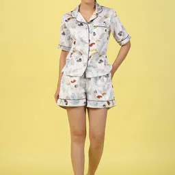 ETC Women Floral Print Shorts Set-image-26