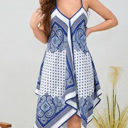 JC Mode Ethnic Motifs Print A-Line Dress-image-9