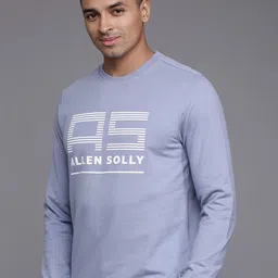 Allen Solly Sport Brand Logo Printed Pure Cotton Sweatshirt-picture-7