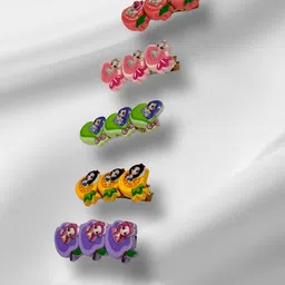 Samsara Couture Girls Set of 5 Alligator Hair Clip-image-87
