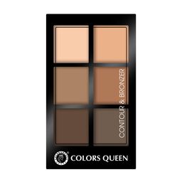 Colors Queen Contour & Bronzer Palette Matte Finish -17g - 02-0