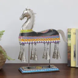 decorum Bell Horse Multicolour Wooden Figurines-picture-25