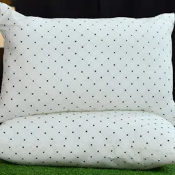 UrbanArts Black Fibre Filled Cotton Breathable Sleep Pillow-image-42