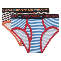 Bodycare Kids Boys Pack Of 2 Assorted Cotton Basic Briefs-13