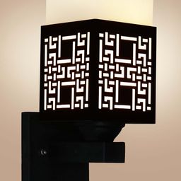 Gojeeva Brown Wood Square Wall Lamps-picture-46