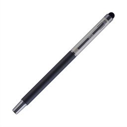 VEA Silver-Toned & Black Sleem Metalic Long Jotter-13