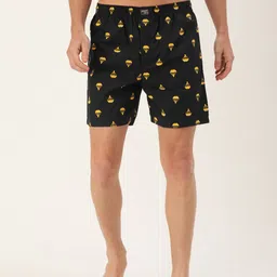 Urban Dog Black & Yellow Printed Boxers UDBX1146-image-44