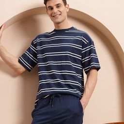 Mast & Harbour Striped Shorts Set-image-12