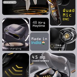 BOULT AUDIO Astra Earbuds with Quad Mic ENC & 48 Hrs Battery image 4