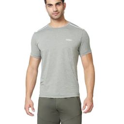 Van Heusen Performance Regular Fit Swift Dry 4 Way Stretch Solid Knit Shorts - Army Green-1