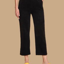 Global Republic Black Cotton Regular Fit High Rise Trousers-image-42