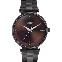 Sonata Poze Women Brass Embellished Dial & Straps Analogue Watch SP80014QM02-46
