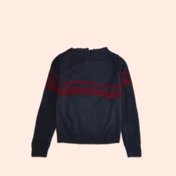 Pantaloons Junior Navy Striped Full Sleeves Sweater-image-62
