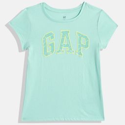 GAP Girls Brand Logo Printed Pure Cotton T-shirt-image-26