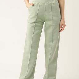 FEMEA Women Sea Green Solid Track Pant-picture-16