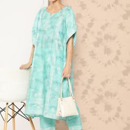 Libas Ethnic Motifs Printed Regular Kurta with Trousers image 1