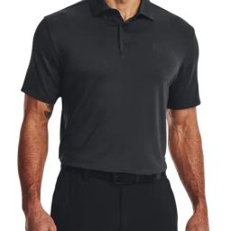 Under Armour Black Regular Fit Self Pattern Sports Polo-picture-27