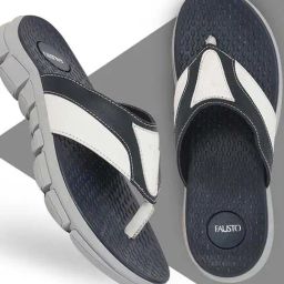 Fausto Men's Navy Thong Sandals-picture-38