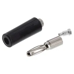 ABBATRON HH SMITH Banana Plug, 15A, Stud, Black, 211-103 (Pack of 5)-image-94