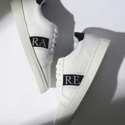 RARE RABBIT Men Galileo Round Toe Leather Sneakers-image-64